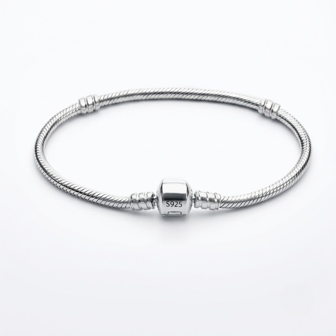 Pulsera de cordón Plata de Ley 925