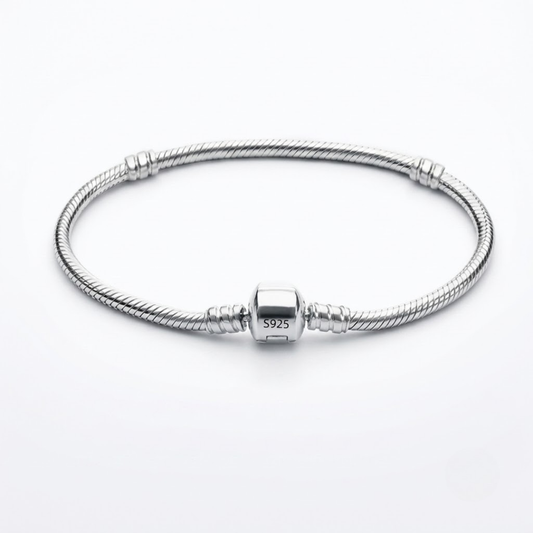 Pulsera de cordón Plata de Ley 925