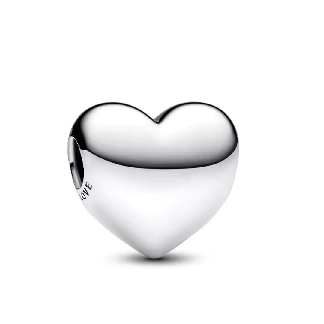 Charm Corazón grabable Plata de ley 925