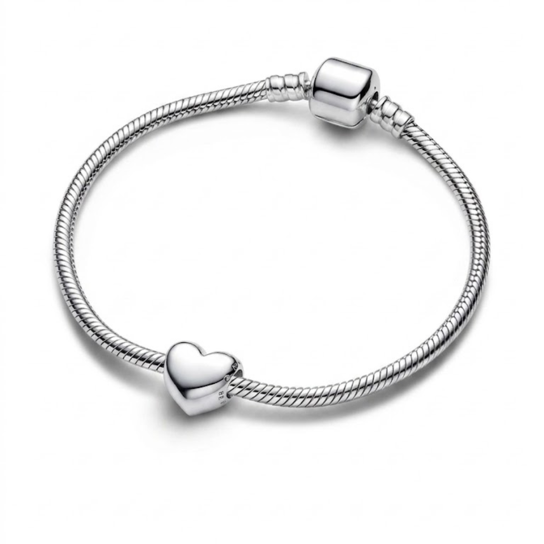 Charm Corazón grabable Plata de ley 925