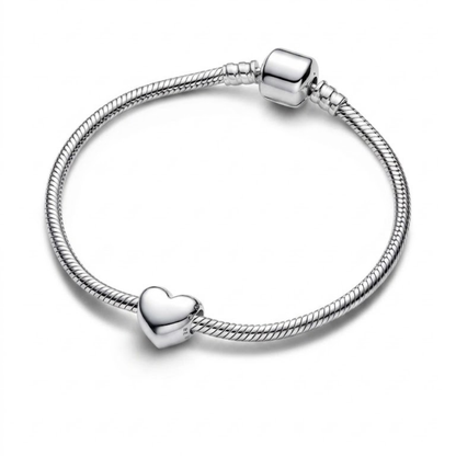 Charm Corazón grabable Plata de ley 925