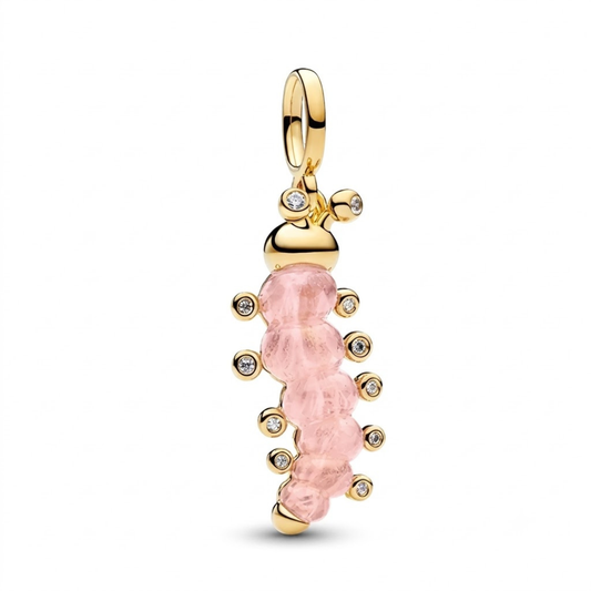 Charm Horuga Plata de Ley 925 Dorado